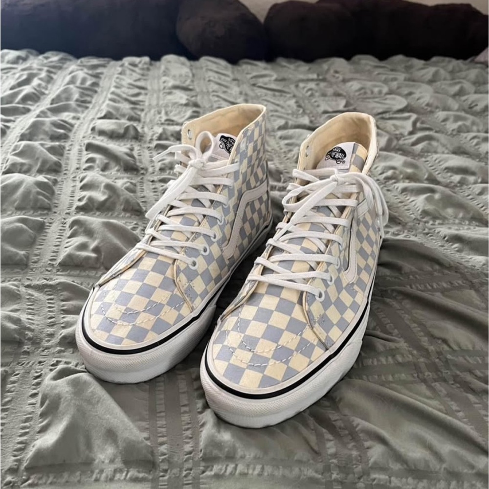Checkered High-Top Vans